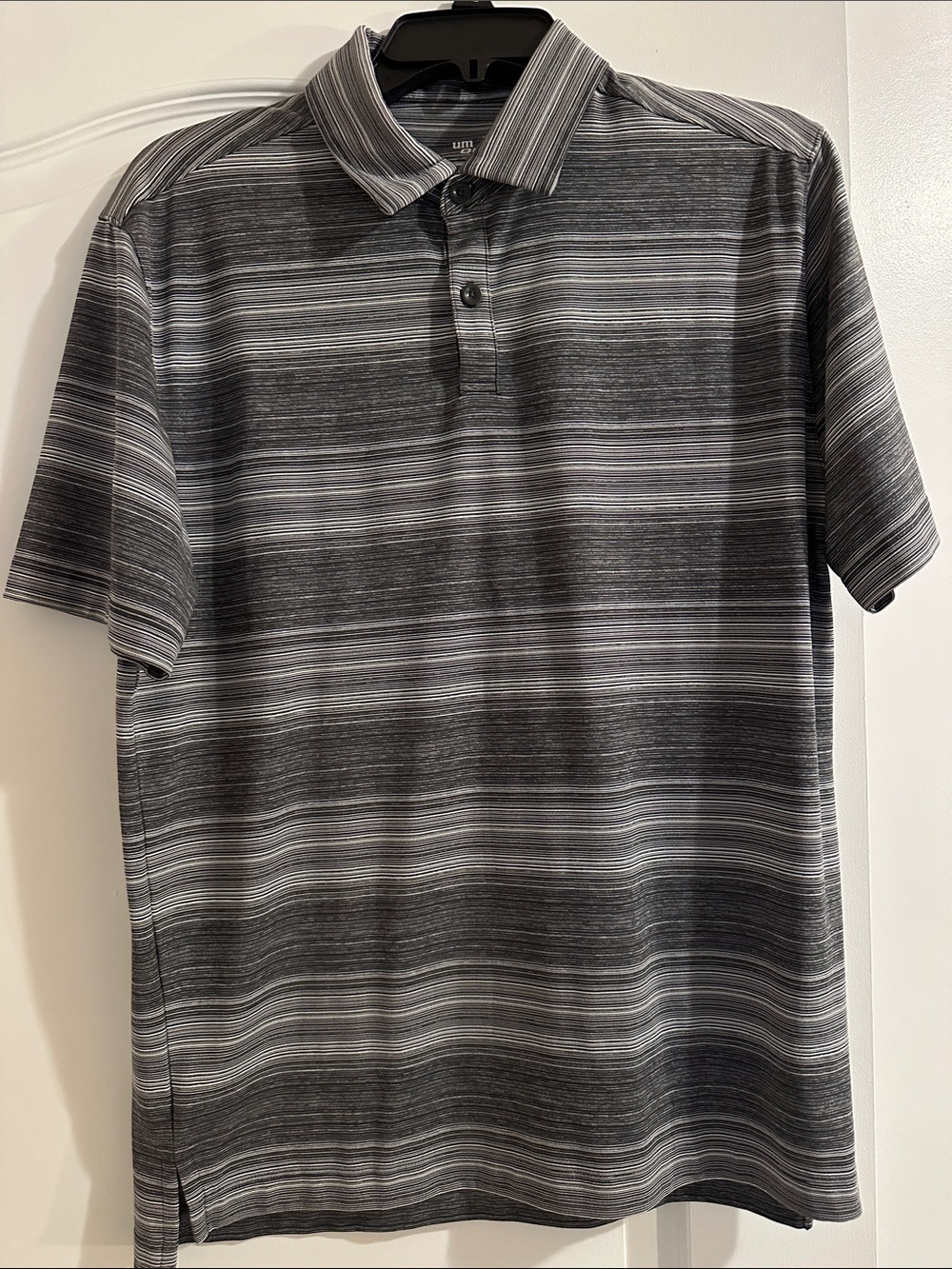 Columbia Men's Golf Gray Striped Polo